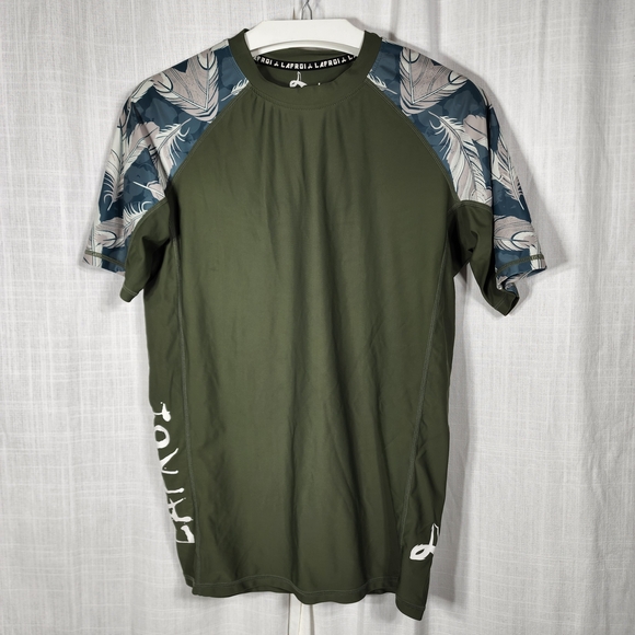 Men's Green Rash Guard - Picture 1 of 7